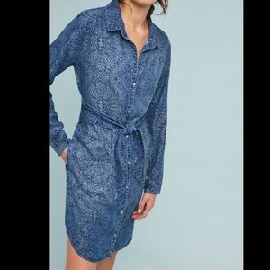 Cloth & Stone Chambray Shirtdress
